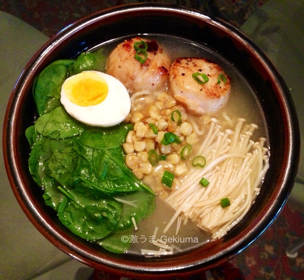 Seafood Delight: Japanese Scallops and Egg Ramen Recipe